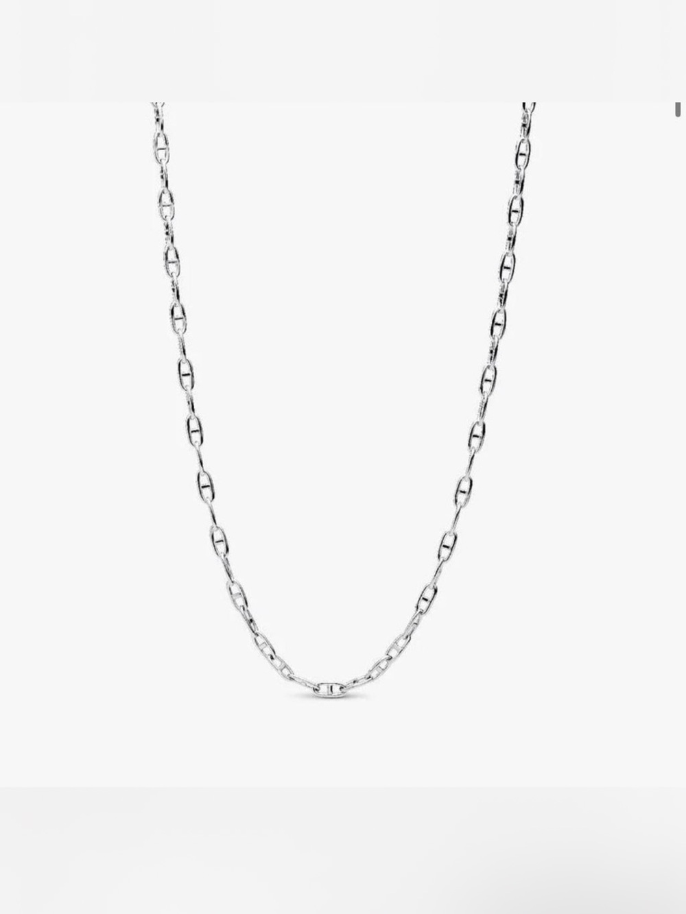 Sterling Silver Cable Link Necklace - Silver